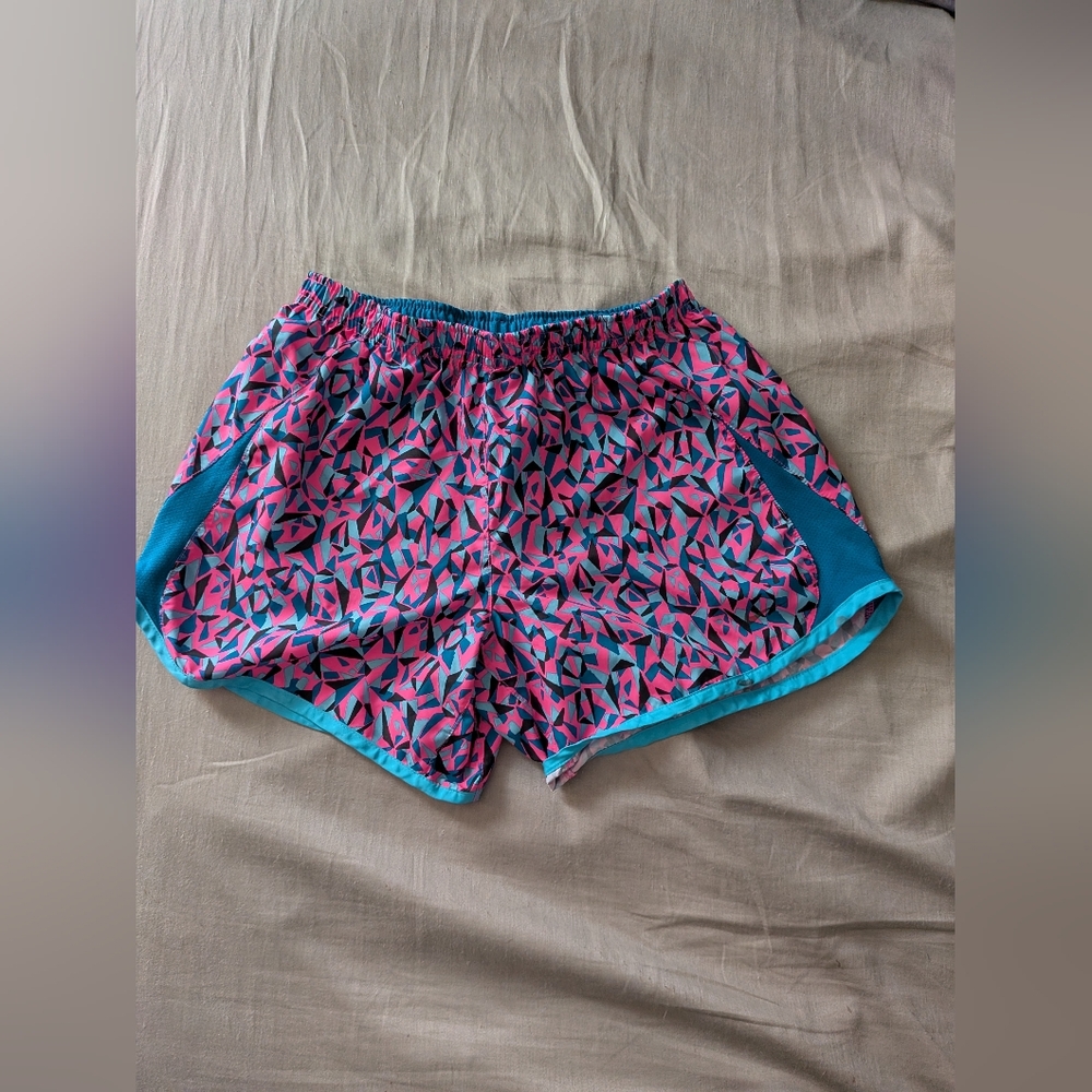 Pink and Blue Girls Nike Shorts